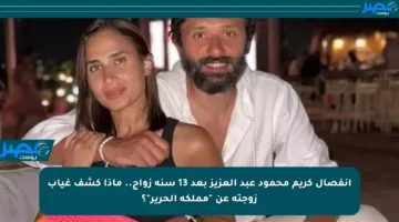 انفصال كريم محمود عبد العزيز بعد 13 سنة زواج.. ماذا كشف غياب زوجته عن “مملكة الحرير”؟
